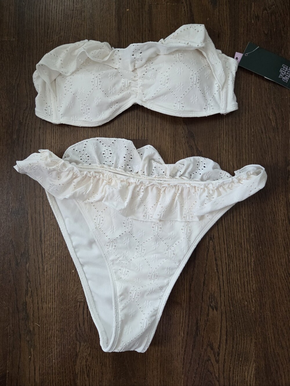 New Wild Fable Womens Medium 8/10 Cream Lace Bikini